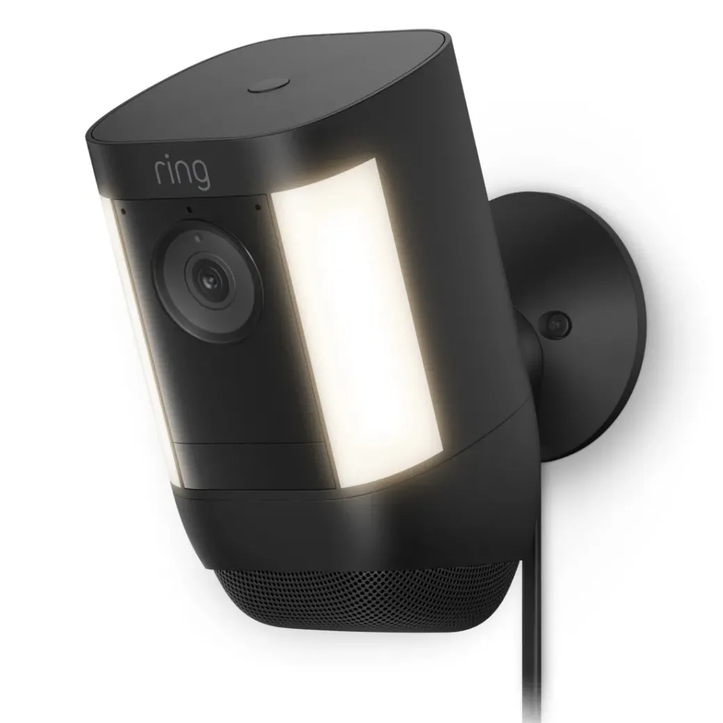 Brico Beveiligingscamera-Ring Beveiligingscamera Spotlight Cam Pro - Plug-In - 1080P Hd-Video - Zwart