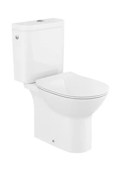 Roca Duoblok Toilet Athena I Pk Afvoer I Soft-Close Toiletzitting Wit|Brico Outlet