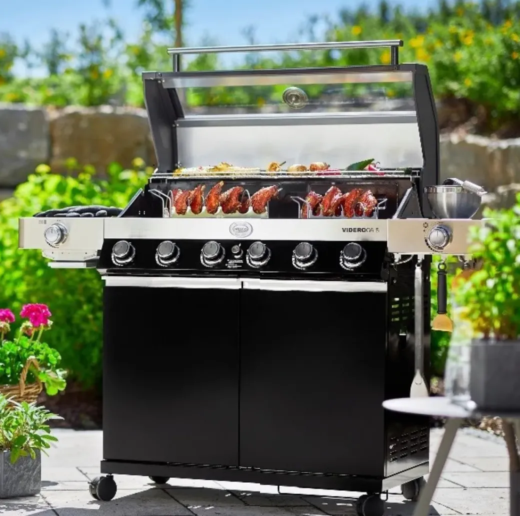 Brico Gasbarbecue-Rosle Gasbarbecue Videro G6-S Vario 30Mbar 110,5X65,5X65,5Cm