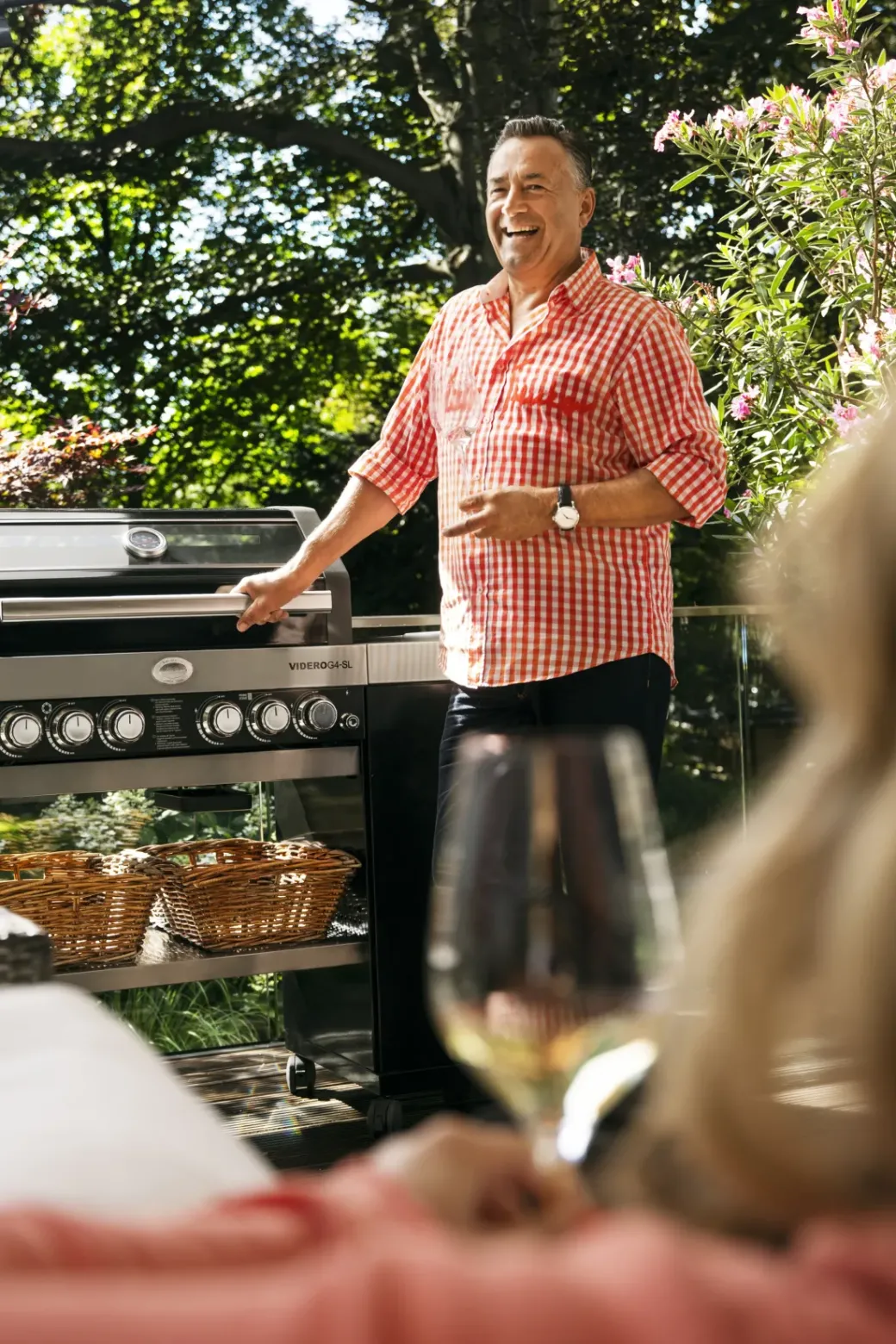 Brico Gasbarbecue-Rosle Gasbarbecue Videro G4-Sl 30Mbar 154X60X118Cm