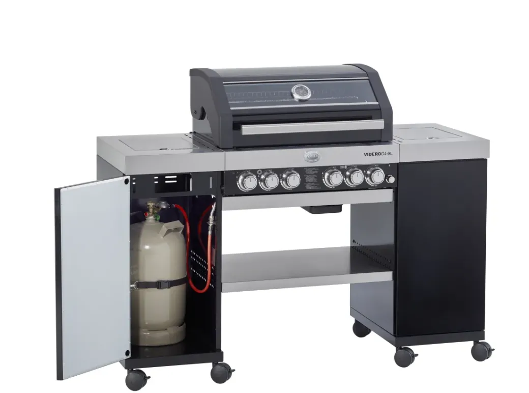 Brico Gasbarbecue-Rosle Gasbarbecue Videro G4-Sl 30Mbar 154X60X118Cm