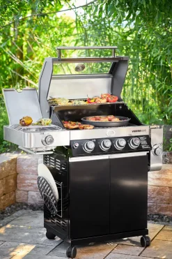 Brico Gasbarbecue-Rosle Gasbarbecue Videro G4-S Vario 30Mbar 81,5X65,5X65,5Cm