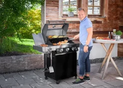 Brico Gasbarbecue-Rosle Gasbarbecue Videro G3-S Vario 30Mbar 70,5X65,5X65,5Cm