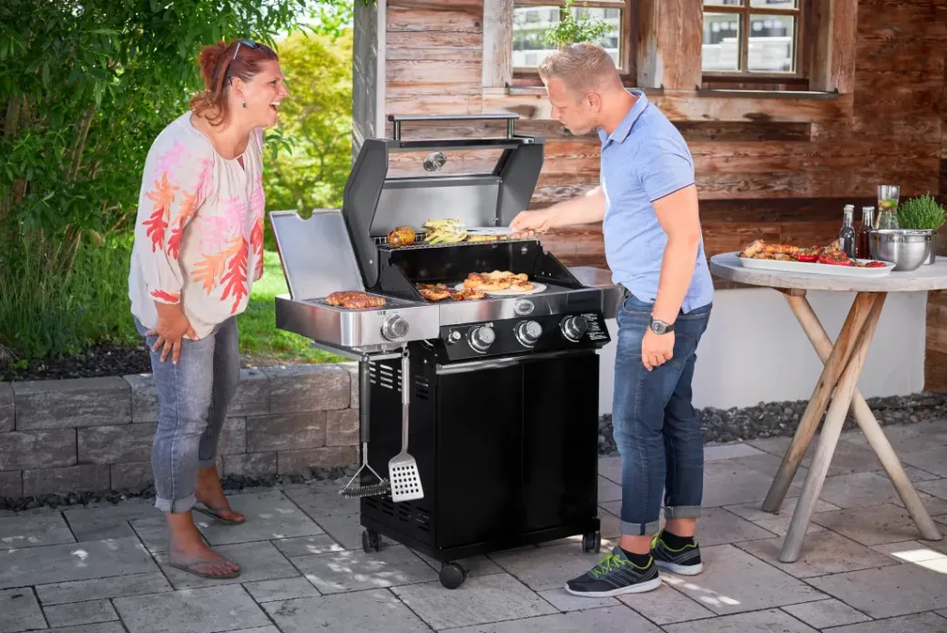 Brico Gasbarbecue-Rosle Gasbarbecue Videro G3-S Vario 30Mbar 70,5X65,5X65,5Cm