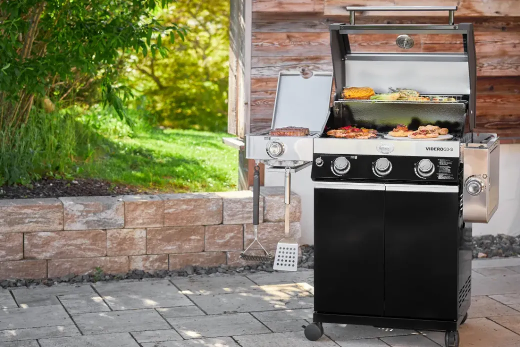 Brico Gasbarbecue-Rosle Gasbarbecue Videro G3-S Vario 30Mbar 70,5X65,5X65,5Cm
