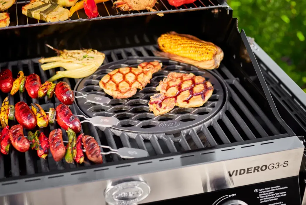Brico Gasbarbecue-Rosle Gasbarbecue Videro G3-S Vario 30Mbar 70,5X65,5X65,5Cm