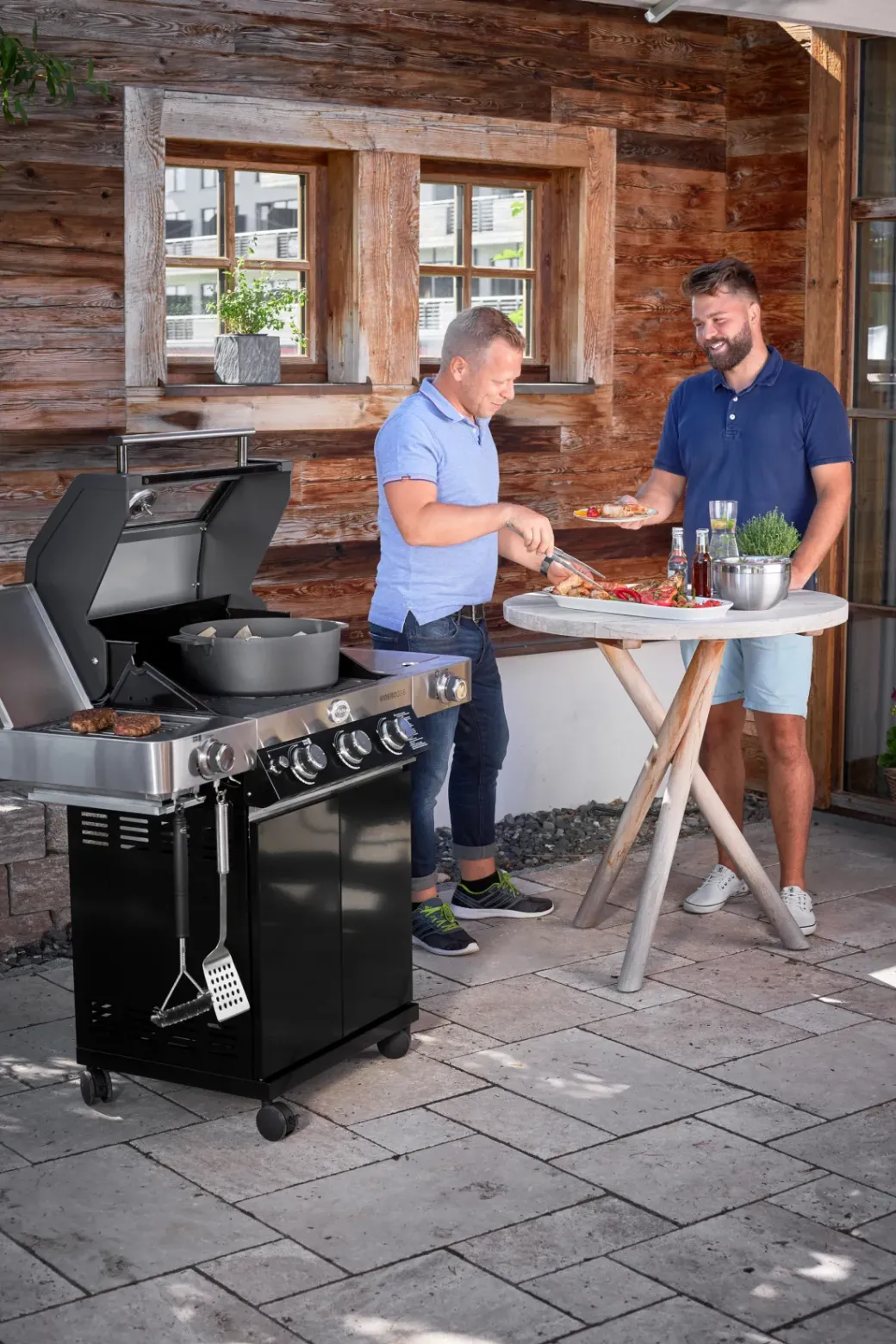 Brico Gasbarbecue-Rosle Gasbarbecue Videro G3-S Vario 30Mbar 70,5X65,5X65,5Cm