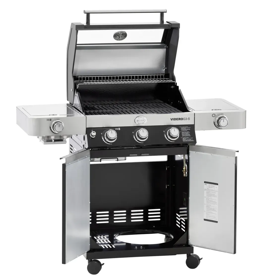 Brico Gasbarbecue-Rosle Gasbarbecue Videro G3-S Vario 30Mbar 70,5X65,5X65,5Cm