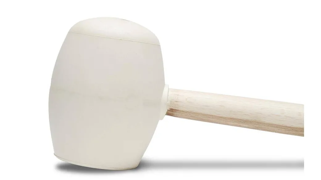 Rubi Rubberhamer Rond, Wit 500G|Brico Clearance
