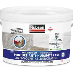 Brico Primers-Rubson Coating Vochtige Keldermuren Wit 5L