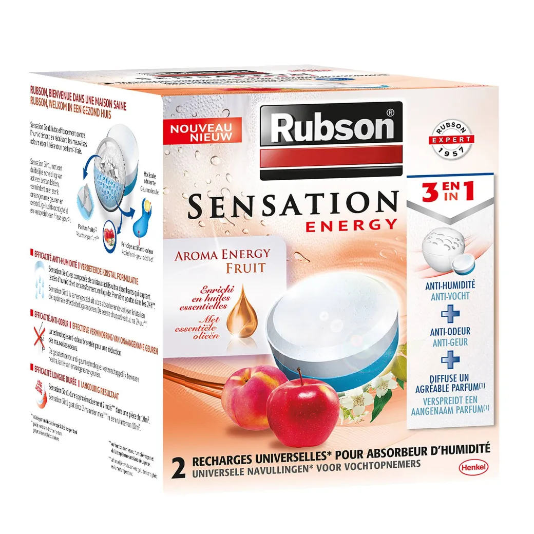 Rubson Navulling Vochtopnemer Fruit Sensation 2X300G|Brico Sale