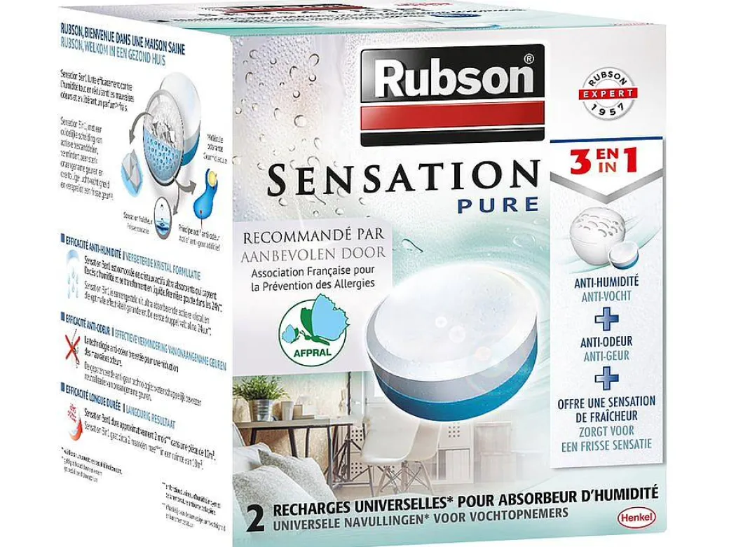 Rubson Navulling Vochtopnemer Sensatie Puur 2X300Gr|Brico Clearance