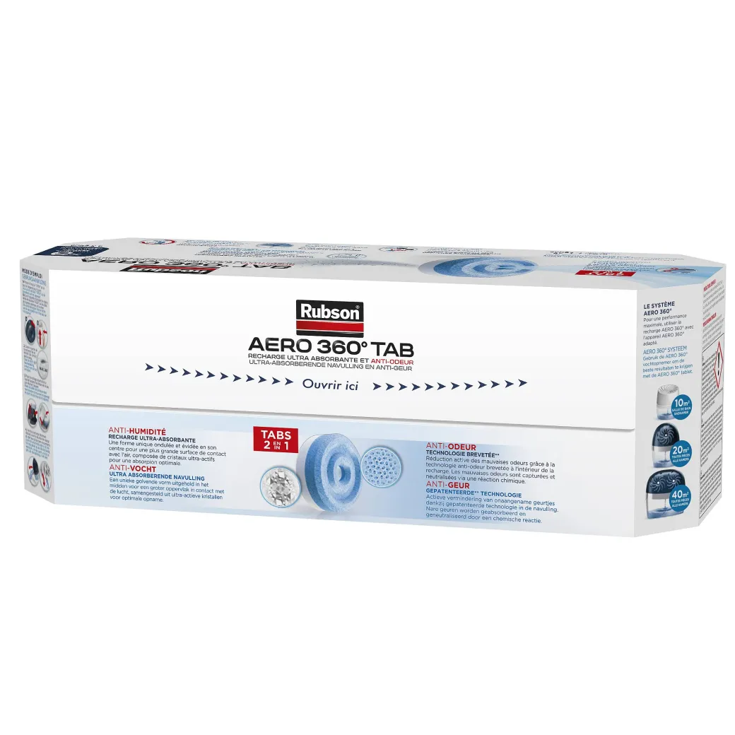 Rubson Navullingen Vochtopnemer Aero 360 Neutraal 6Stuks|Brico Best