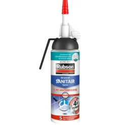 Brico Voegkitten-Rubson Siliconenkit Sanitair Saine Pure White Hygiene Wit 100Ml