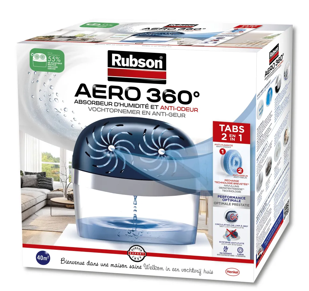 Rubson Vochtopnemer Aero 360 40M² 900Gr|Brico New