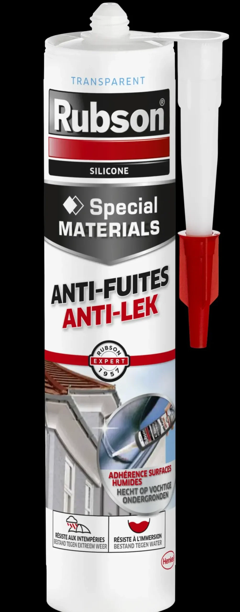 Brico Voegkitten-Rubson Voegkit Special Materials Anti-Lek Transparant 280Ml