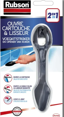 Brico Voegkitten-Rubson Voegkitstrijker En Opener Van Koker 2-In-1