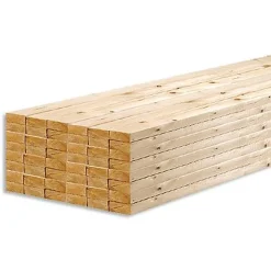 Ruw Hout Witte Noorse Den 210 X 4,8 X 2,2 Cm - 10 Stuks|Brico Sale