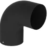 Brico Kachelbuizen<Saninstal Bocht 90° O153Mm Zwart Geemailleerd Staal