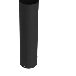 Brico Kachelbuizen<Saninstal Kachelpijp O150Mmx50Cm Zwart Geemailleerd Staal