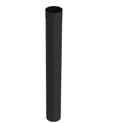 Brico Kachelbuizen<Saninstal Kachelpijp O153Mmx100Cm Zwart Geemailleerd Staal