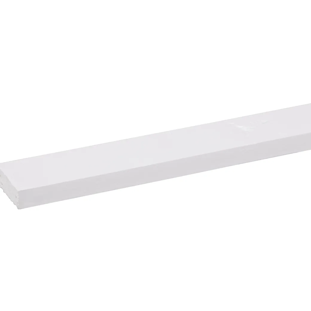 Schaaflat Grenen Gegrond Wit 9,5X28Mm 270Cm|Brico Discount