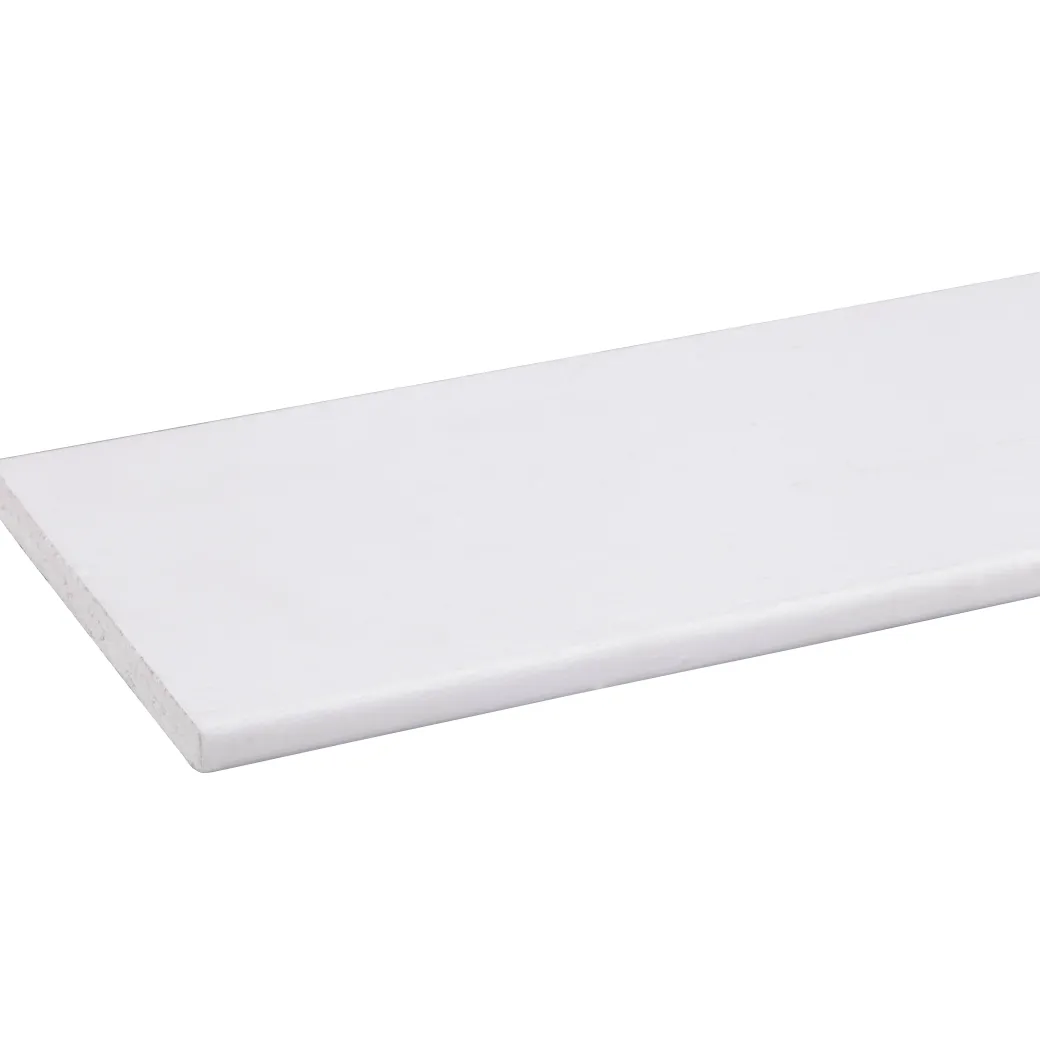 Schaaflat Hardhout Gegrond Wit 9X117Mm 210Cm|Brico Best