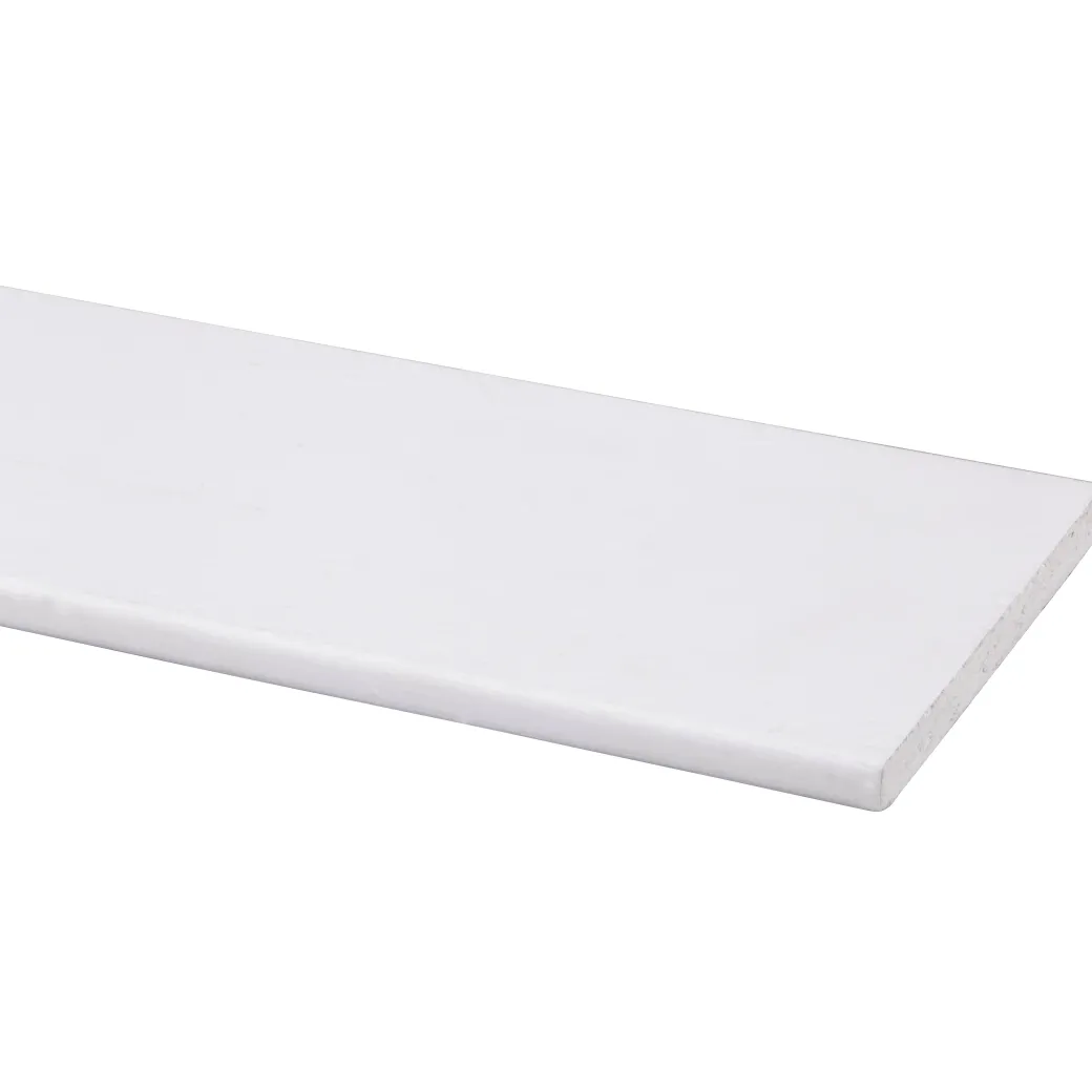 Schaaflat Hardhout Gegrond Wit 9X117Mm 210Cm|Brico Best