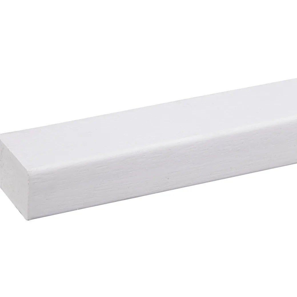Schaaflat Hardhout Gegrond Wit 27X44Mm 210Cm|Brico Sale