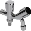 Schell Tapkraan Met Dubbele Uitloop En Slangkoppeling 1/2" Buitendraad Chroom|Brico New