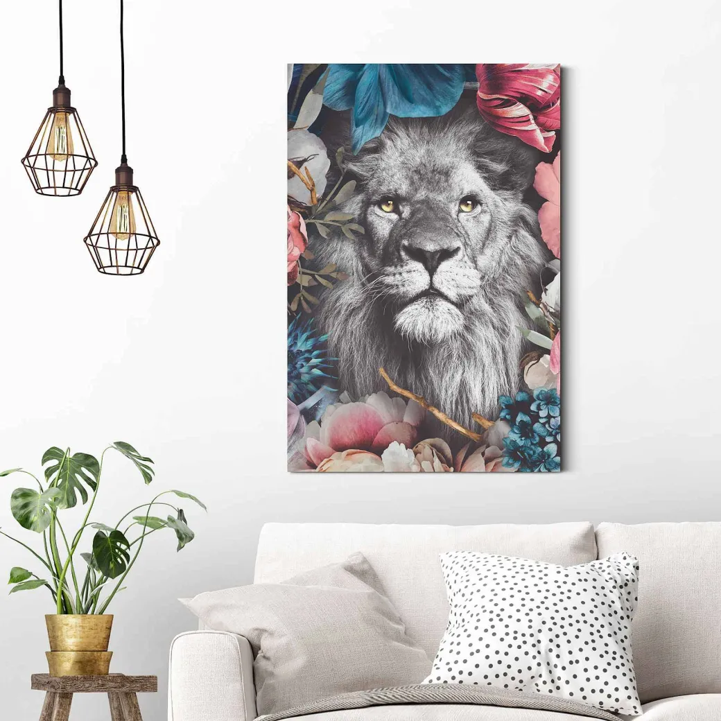 Schilderij Leeuw Bont 60X90Cm|Brico Outlet