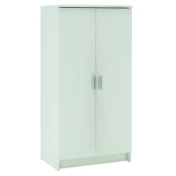 Schoenenkast Met 2 Deuren Wit|Brico Discount