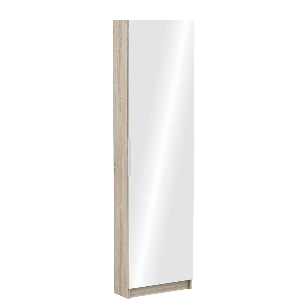 Schoenenkast Met Spiegeldeur Wit 173X50Cm|Brico Clearance