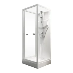 Schulte Complete Cabine - 80X80X190 - Wit -Helder - Juist|Brico Hot