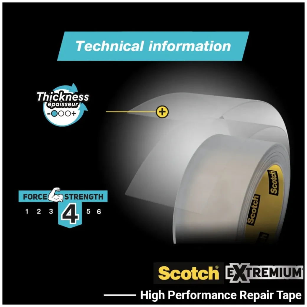 Brico Technische Tape-Scotch™ Extremium Transparant Uv-Bestendig Niet Vergelend Tape 25Mx48Mm