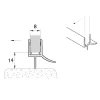 Sealskin Afdichtprofiel Tss-001 1000 Hg T.B.V. Onderzijde Draaideur En Pendeldeur 6-8Mm Transparant|Brico Outlet