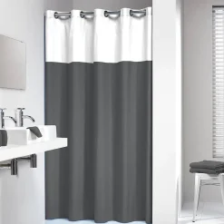 Sealskin Douchegordijn Double Polyester/Katoen 180X200Cm Grijs|Brico Clearance