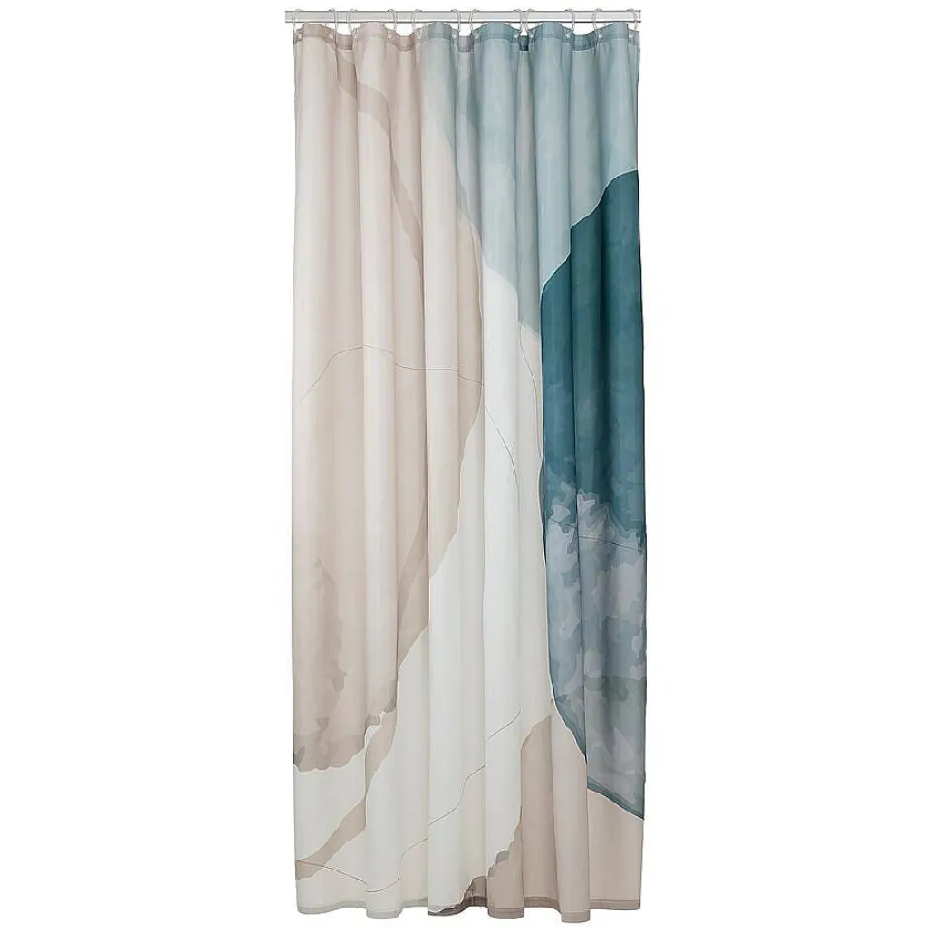 Sealskin Douchegordijn Earth 180X200Cm Polyester Donkergroen/ Off-White|Brico Sale