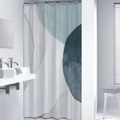 Sealskin Douchegordijn Earth 180X200Cm Polyester Donkergroen/ Off-White|Brico Sale