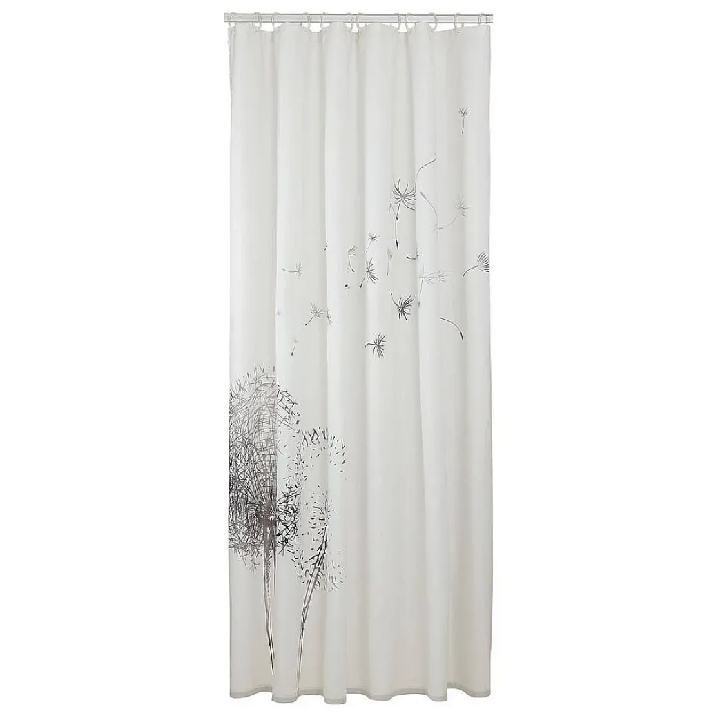 Sealskin Douchegordijn Flow 180X200Cm Polyester Zwart/ Wit|Brico Sale