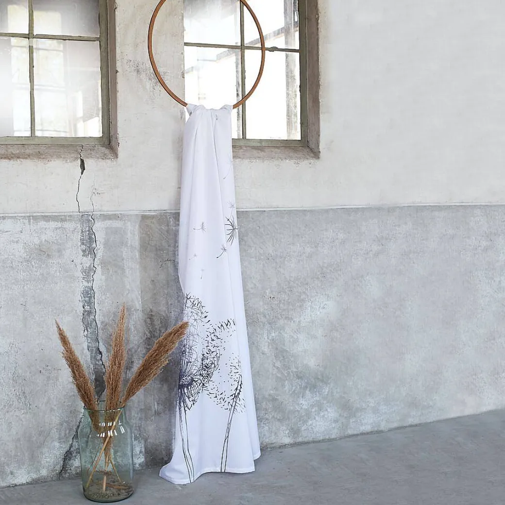 Sealskin Douchegordijn Flow 180X200Cm Polyester Zwart/ Wit|Brico Sale