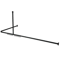 Sealskin Easy Roll Douchegordijnstangset 90X90X90Cm Zwart|Brico New