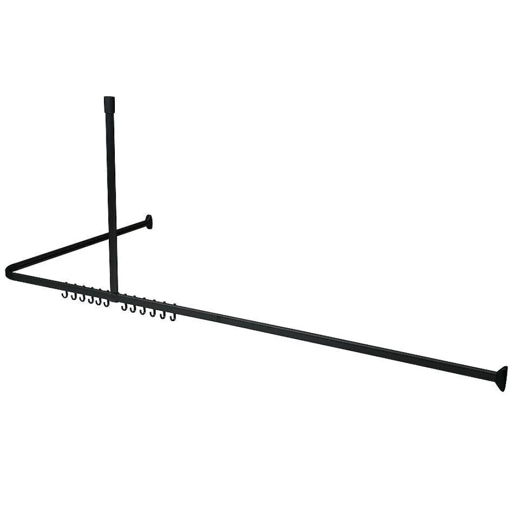 Sealskin Easy Roll Douchegordijnstangset 90X90X90Cm Zwart|Brico New