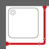 Sealskin Easy Roll Douchegordijnstangset 90X90X90Cm Mat Aluminium|Brico