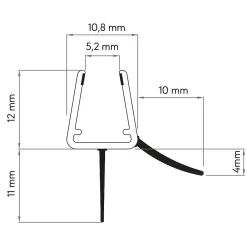 Sealskin Get Wet Afdichtprofiel 6/8Mm Universeel Horizontaal 100Cm Transparant|Brico Hot