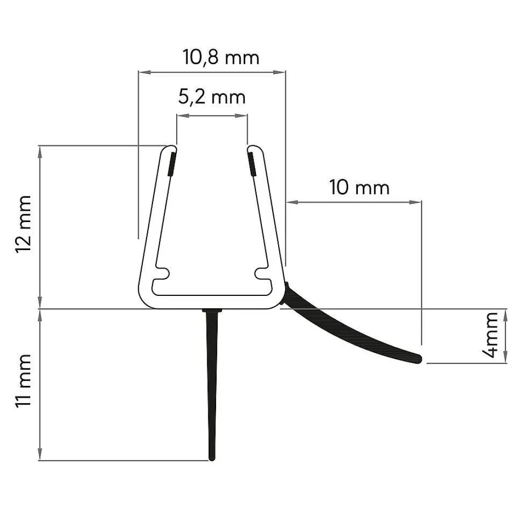 Sealskin Get Wet Afdichtprofiel 6/8Mm Universeel Horizontaal 100Cm Transparant|Brico Hot