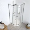 Sealskin Hooked Vierdelige Kwartronde Douchecabine Met Schuifdeuren 90X90X200Cm| 6Mm Helder Veiligheidsglas Met Antikalklaag Zilver Hoogglans|Brico Online