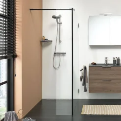 Sealskin I Am Douchewand Walk In Type A1 (Alleen Vast Deel) 300Mm Mat Zwart | 8Mm Helder Veiligheidsglas +Antikalk|Brico Clearance