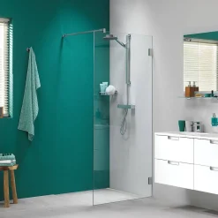 Sealskin I Am Douchewand Walk In Type A3 (Divider) 98Cm Chroom/Zilver Hoogglans | 8Mm Helder Veiligheidsglas + Antikalk|Brico Best
