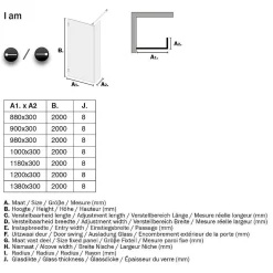 Sealskin I Am Inloopdouche Walk In Type A1 100X30Cm Rvs (Look) | 8Mm Helder Veiligheidsglas + Antikalk|Brico